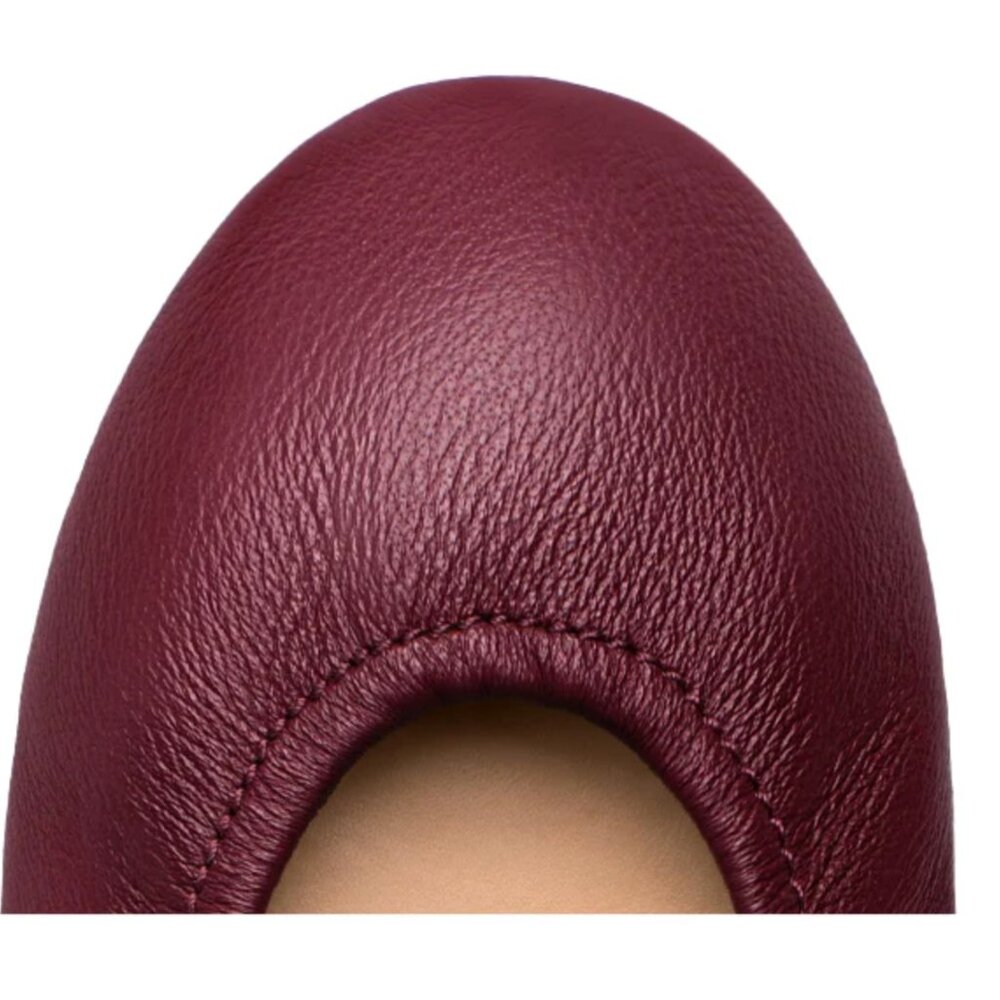 Tieks Italian Leather Ballet Flats Wine Burgundy Size 7 - Picture 2 of 8